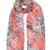 Women's Floral And Animal Print Lightweight Scarf