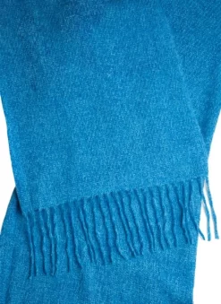 Women's Plain Tweed-Effect Midweight Scarf With Tassels -Fashion Accessories Shop 4 2607 20blue a43f6853 4db0 4b6f 9c63 7cf178173884