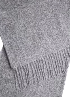 Women's Plain Tweed-Effect Midweight Scarf With Tassels -Fashion Accessories Shop 4 2607 20dove 20grey 6393e1aa 028c 419d 8171 d1426dde6883