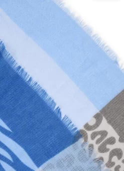 Women’s Leopard And Zebra Print Lightweight Scarf 10 Women’s Leopard And Zebra Print Lightweight Scarf -Fashion Accessories Shop 4 2618Navy
