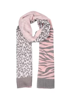 Women’s Leopard And Zebra Print Lightweight Scarf