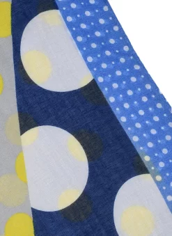 Women’s Multi-Spot Print Lightweight Scarf With Border -Fashion Accessories Shop 4 2619Navy 9dc3e50e a32c 49ec 875c c8d69aaf3cf0