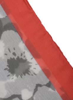 Women’s Abstract Floral Print Lightweight Scarf With Border -Fashion Accessories Shop 4 2621Grey c0240def 0c31 4442 895d c40b5681ef77