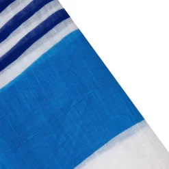 Women’s Two Stripe Pattern Lightweight Scarf With Tassels -Fashion Accessories Shop 4 2654 Royal 2