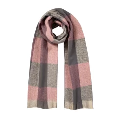 Womenâs Herringbone Check Scarf With Fine Tassels