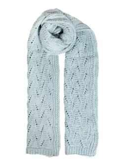 Women's Lace Knitted Scarf -Fashion Accessories Shop 4 2763DuckEgg