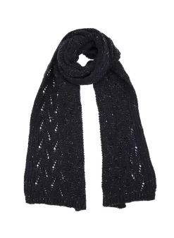 Women's Lace Knitted Scarf -Fashion Accessories Shop 4 2763 20navy da24fa87 5a03 4bcb b6db cde171c50af5