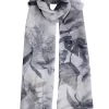Women's Watercolour Floral Print Lightweight Scarf
