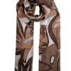 Women's Tropical Leaf Print Lightweight Scarf