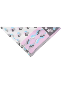 Women's Geometric Cube Print Square Scarf -Fashion Accessories Shop 4 2800SkyB