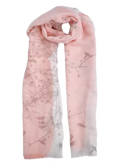 Women's Woodland Print Lightweight Scarf -Fashion Accessories Shop 4 2802 Coral