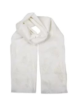 Women's Metallic Butterfly Pattern Lightweight Scarf
