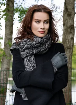 Women's Reptile Pattern Knitted Scarf -Fashion Accessories Shop 4 2831