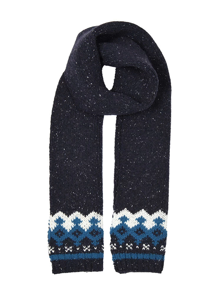 Women’s Jacquard Fair Isle Knitted Scarf With Marl Yarn 1 Women’s Jacquard Fair Isle Knitted Scarf With Marl Yarn