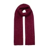 Women’s Cable Knit Scarf With Marl Yarn