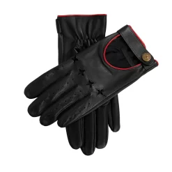 Men's The Suited Racer Touchscreen Leather Driving Gloves With Wristwatch Cut-out -Fashion Accessories Shop 5 0997 English Black Berry 1 3838d807 96b3 4214 97a9 8e10bf5db06d