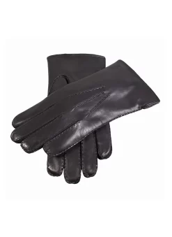 Men's Handsewn Three-Point Fur-Lined Leather Gloves 9 Men's Handsewn Three-Point Fur-Lined Leather Gloves -Fashion Accessories Shop 5 1517 Black
