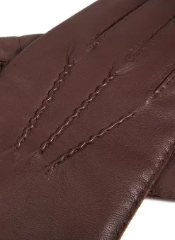 Men's Handsewn Three-Point Cashmere-Lined Leather Gloves -Fashion Accessories Shop 5 1542 20english 20tan 201
