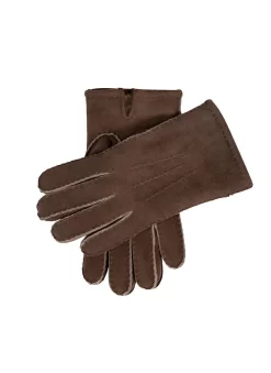 Men’s Handsewn Three-Point Lambskin Gloves -Fashion Accessories Shop 5 1555 Mahogany