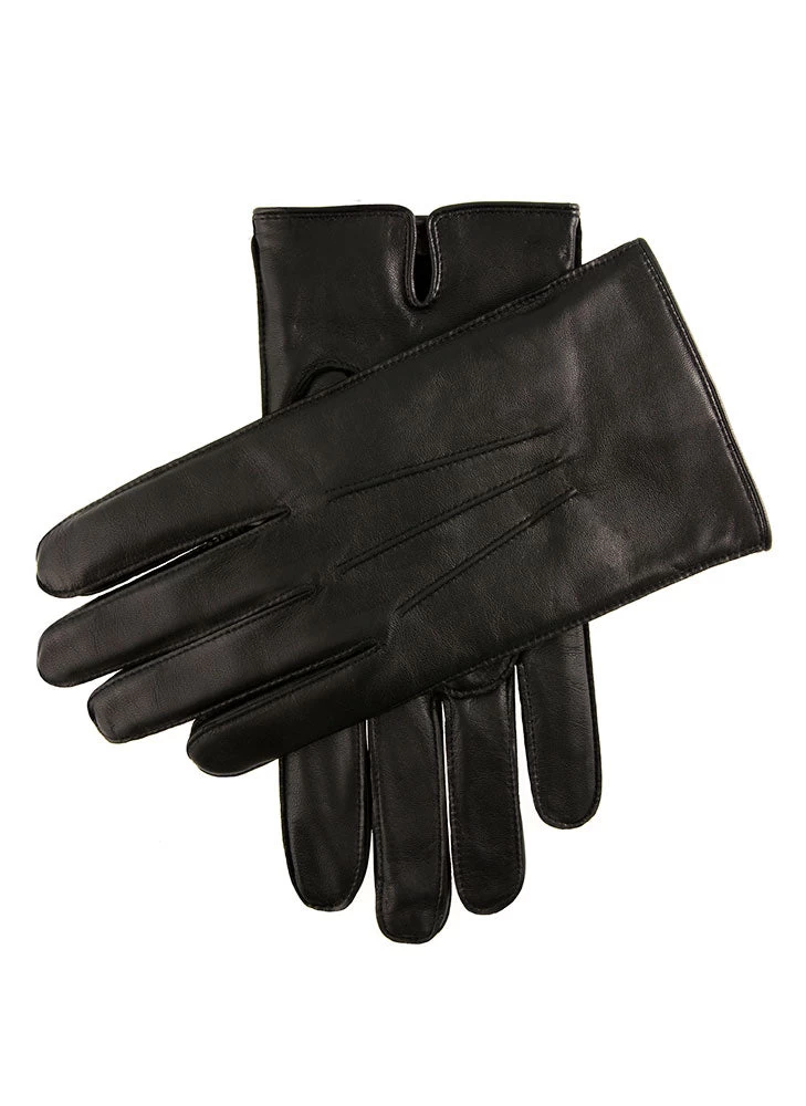 Men's Three-Point Fleece-Lined Leather Gloves 2 Men's Three-Point Fleece-Lined Leather Gloves - Image 2