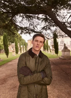 Men’s Water-Resistant Wool Blend-Lined Nubuck Leather Gloves With Knitted Cuffs -Fashion Accessories Shop 5 1625 Brown 2