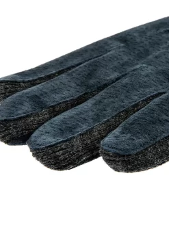 Men's Three-Point Fleece-Lined Suede Gloves With Knitted Cuffs -Fashion Accessories Shop 5 1629 2 copy