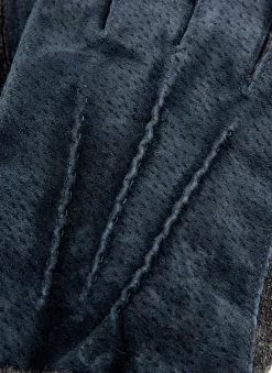 Men's Three-Point Fleece-Lined Suede Gloves With Knitted Cuffs -Fashion Accessories Shop 5 1629 copy