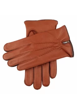 Men's Three-Point Cashmere-Lined Deerskin Leather Gloves 5 Men's Three-Point Cashmere-Lined Deerskin Leather Gloves -Fashion Accessories Shop 5 7012 20havana bark