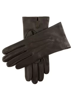 Men's Three-Point Silk-Lined Leather Gloves -Fashion Accessories Shop 5 9000 brown 7dfa1685 ad14 41b0 9872 3d421f558af0
