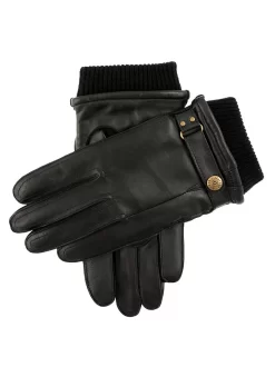 Men's Wool Blend-Lined Leather Gloves With Knitted Cuffs -Fashion Accessories Shop 5 9018 black 1e820679 bd61 4e73 8629 450ca33a83c0