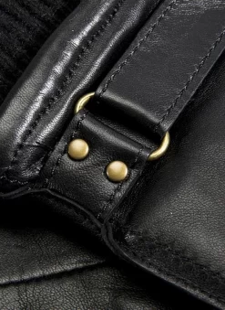 Men's Wool Blend-Lined Leather Gloves With Knitted Cuffs -Fashion Accessories Shop 5 9018 20black 202 c58a794c d948 4329 b30d 91203bad8362