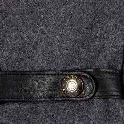 Men’s Touchscreen Lined Flannel And Leather Gloves -Fashion Accessories Shop 5 9314 Charcoal Black 7