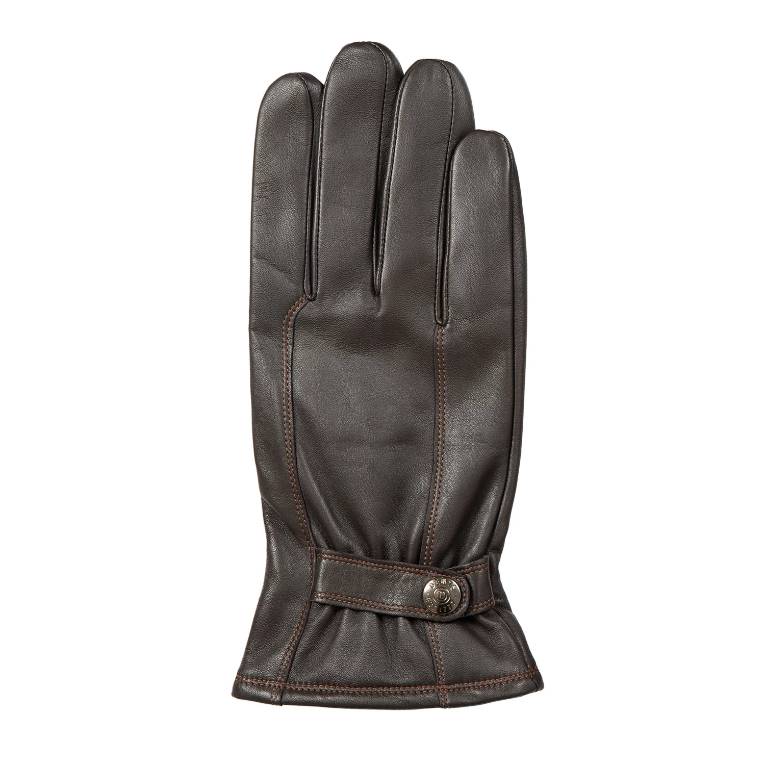 Men’s Touchscreen Lined Leather Gloves With Contrast Stitching 3 Men’s Touchscreen Lined Leather Gloves With Contrast Stitching - Image 3