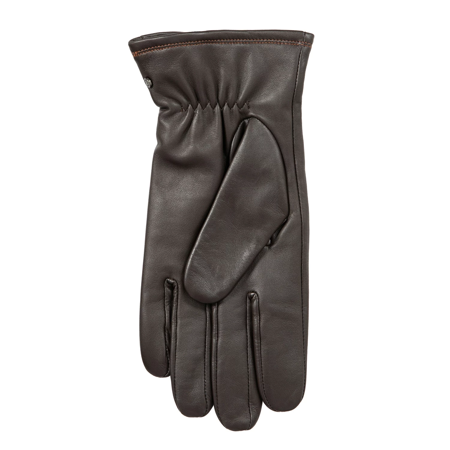 Men’s Touchscreen Lined Leather Gloves With Contrast Stitching 5 Men’s Touchscreen Lined Leather Gloves With Contrast Stitching - Image 5