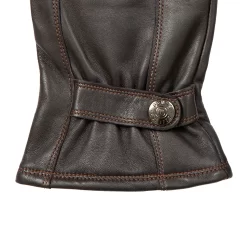 Men’s Touchscreen Lined Leather Gloves With Contrast Stitching 26 Men’s Touchscreen Lined Leather Gloves With Contrast Stitching -Fashion Accessories Shop 5 9315 Brown 4