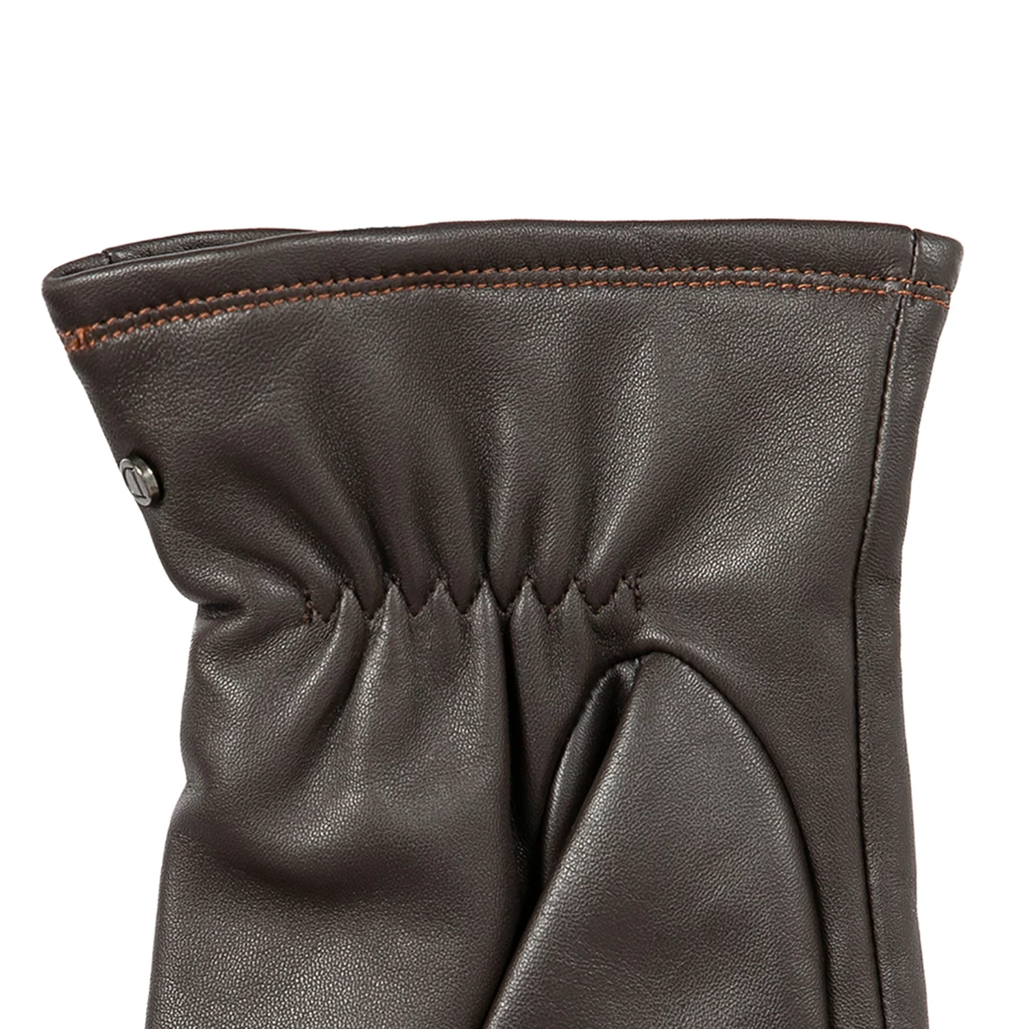 Men’s Touchscreen Lined Leather Gloves With Contrast Stitching 6 Men’s Touchscreen Lined Leather Gloves With Contrast Stitching - Image 6