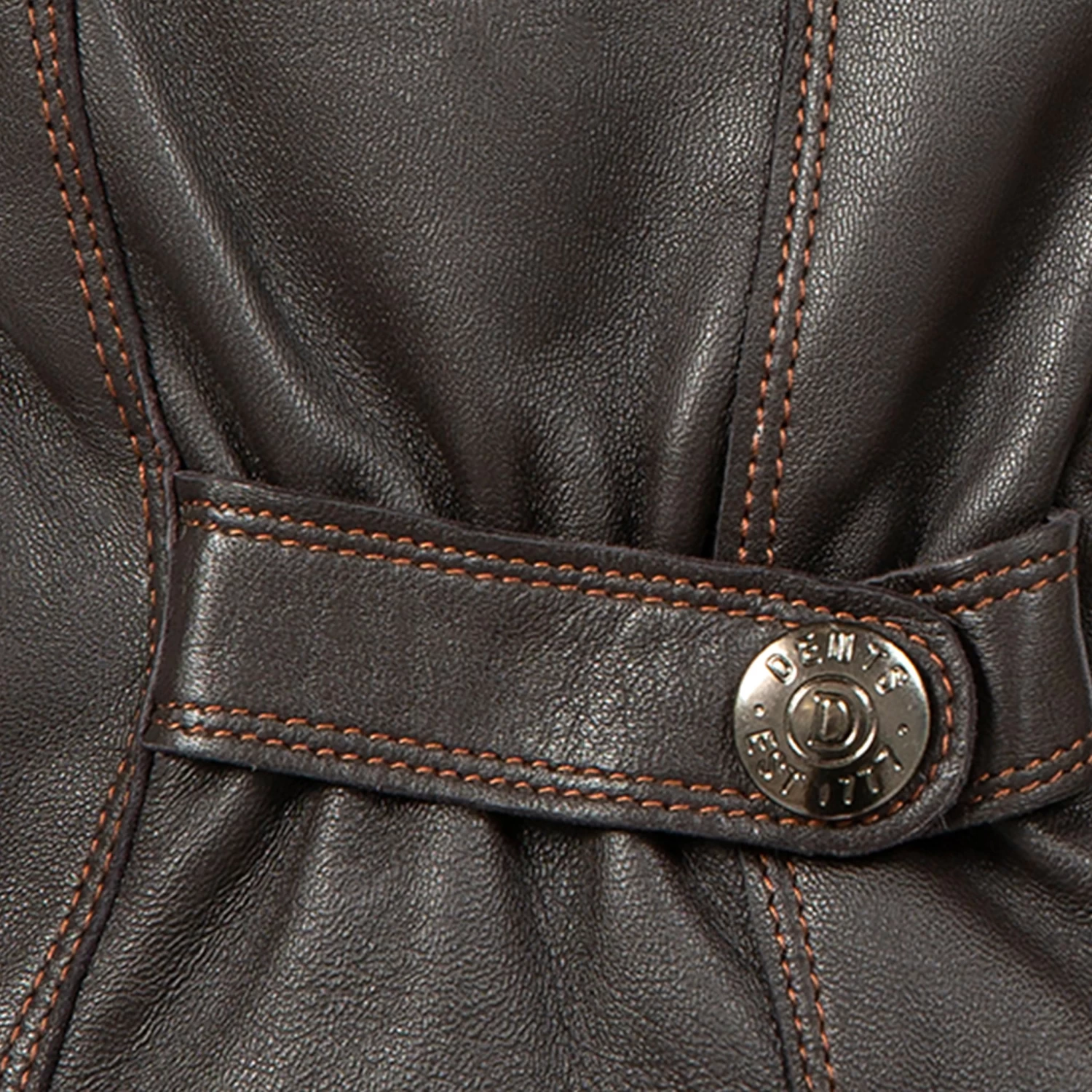 Men’s Touchscreen Lined Leather Gloves With Contrast Stitching 8 Men’s Touchscreen Lined Leather Gloves With Contrast Stitching - Image 8