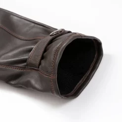 Men’s Touchscreen Lined Leather Gloves With Contrast Stitching 28 Men’s Touchscreen Lined Leather Gloves With Contrast Stitching -Fashion Accessories Shop 5 9315 Brown 8