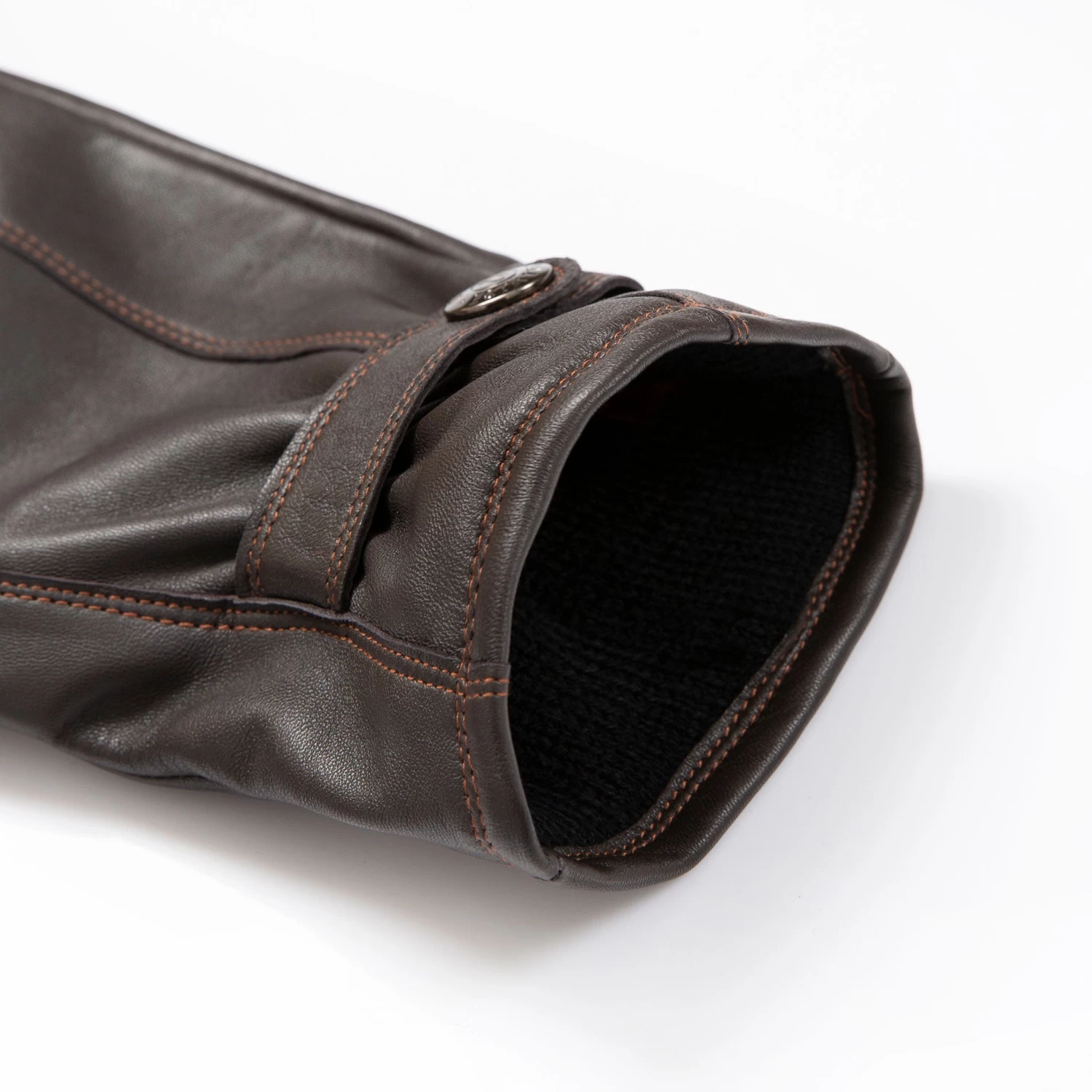 Men’s Touchscreen Lined Leather Gloves With Contrast Stitching 9 Men’s Touchscreen Lined Leather Gloves With Contrast Stitching - Image 9