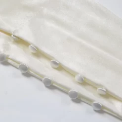 Women's Long Below-Elbow Satin Gloves With Buttons -Fashion Accessories Shop 6 2107 Ivory 2