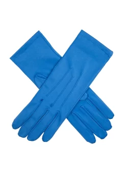Women's Three-Point Matt Satin Gloves -Fashion Accessories Shop 6 2119RoyalBlue