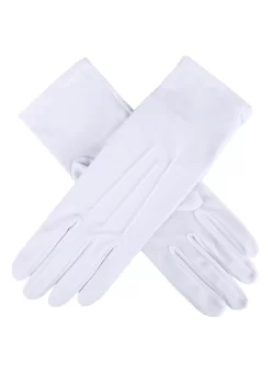 Women's Three-Point Matt Satin Gloves -Fashion Accessories Shop 6 2119White