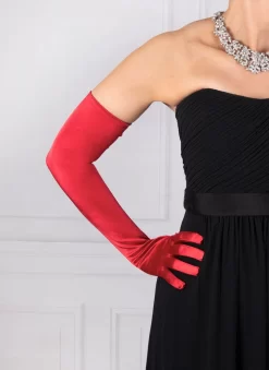Women's Long Opera Satin Gloves -Fashion Accessories Shop 6 2182 berry 2 8c125366 0609 4168 8704 f780df809675