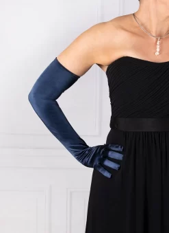 Women's Long Opera Satin Gloves -Fashion Accessories Shop 6 2182 navy 2 42becee4 046b 499e 84fd 260b20e5efa9