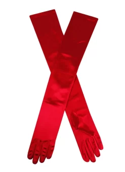 Women's Long Opera Satin Gloves -Fashion Accessories Shop 6 2182Berry