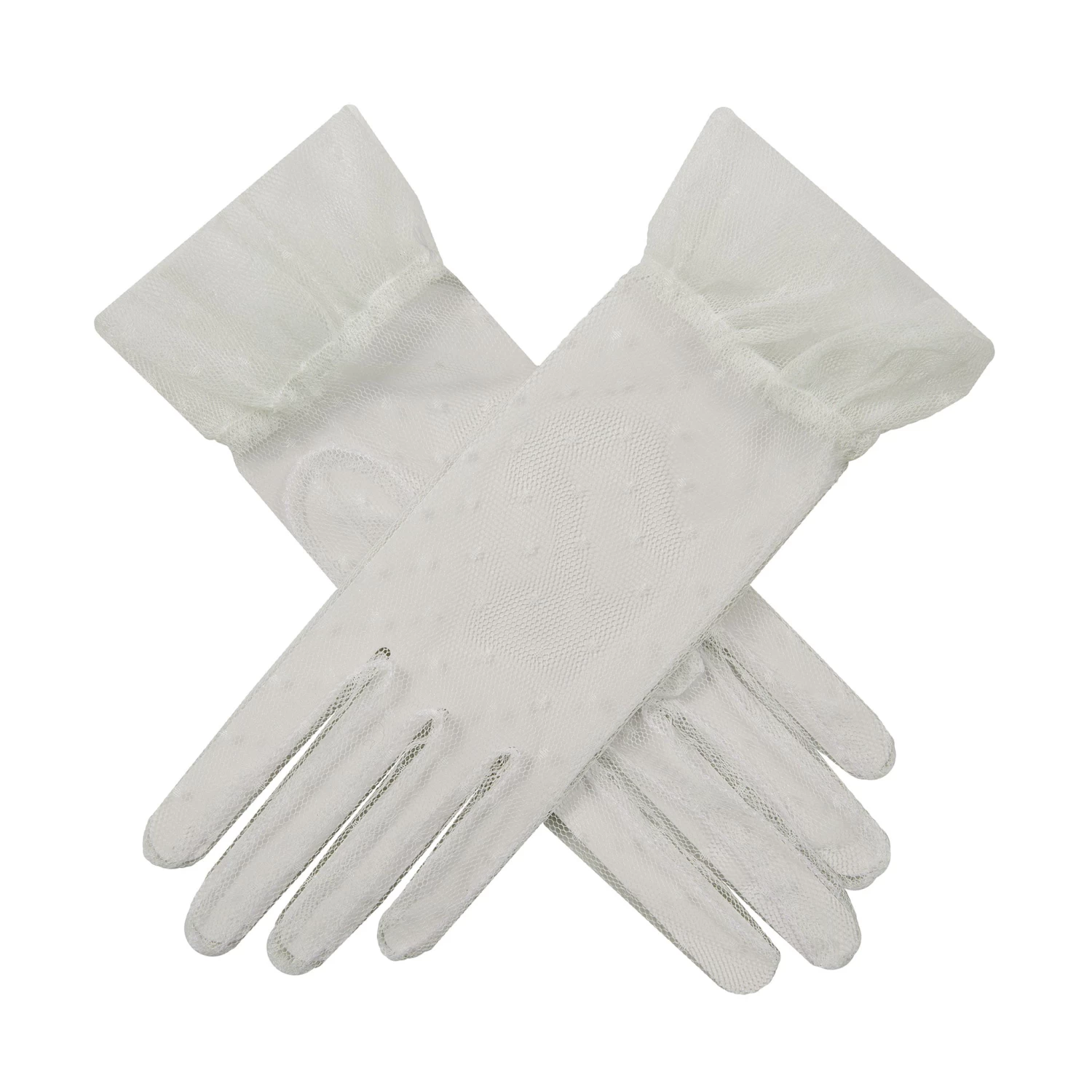 Women’s Tulle Gloves With Frilled Cuff 4 Women’s Tulle Gloves With Frilled Cuff - Image 4