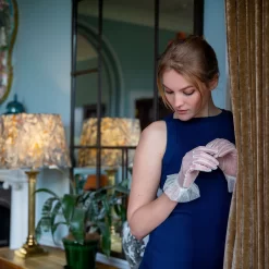 Women’s Tulle Gloves With Frilled Cuff 13 Women’s Tulle Gloves With Frilled Cuff -Fashion Accessories Shop 6 2240Ivory 2