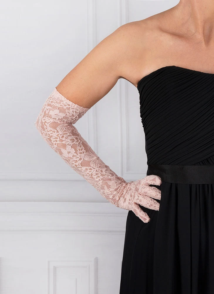 Women's Long Opera Lace Gloves 7 Women's Long Opera Lace Gloves - Image 7