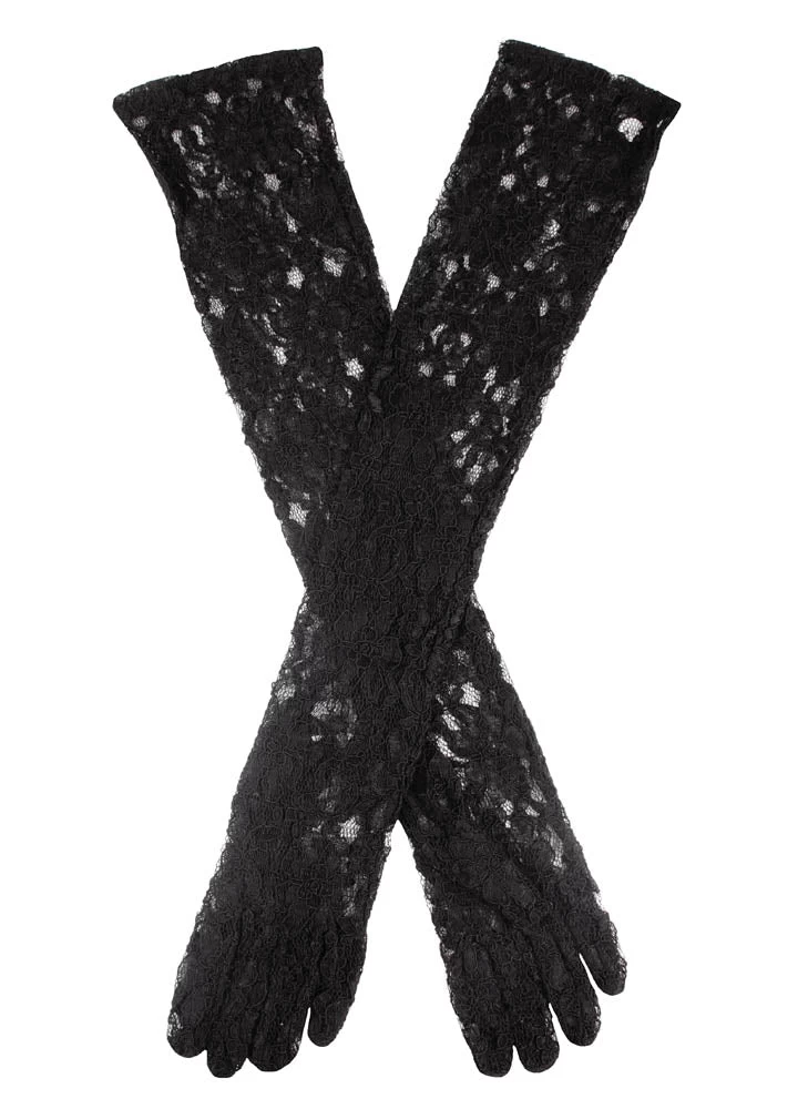 Women's Long Opera Lace Gloves 4 Women's Long Opera Lace Gloves - Image 4