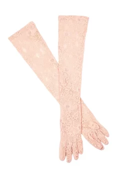 Women's Long Opera Lace Gloves 12 Women's Long Opera Lace Gloves -Fashion Accessories Shop 6 2268Blush